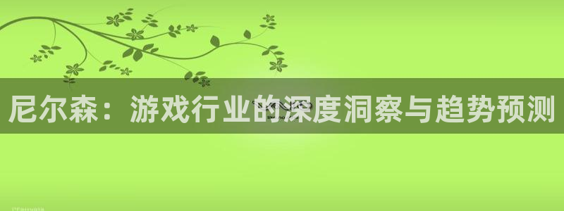 极悦娱乐线路测试：尼尔森：游戏行业的深度洞察与趋势预测