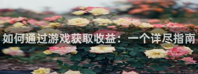 极悦娱乐注册：如何通过游戏获取收益：一个详尽指南